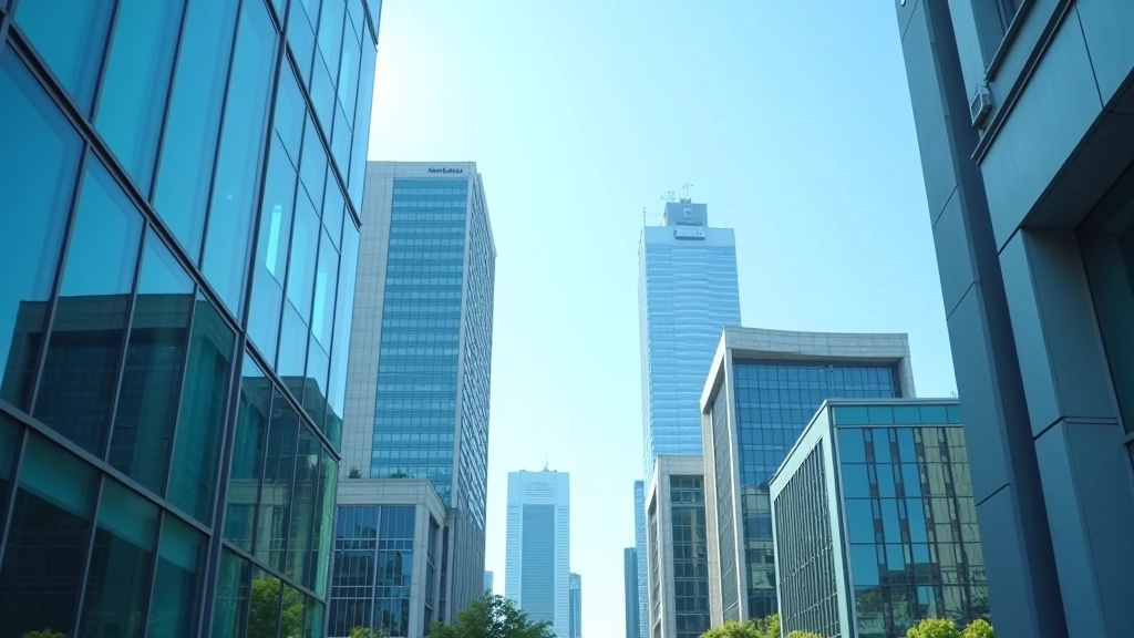 Paesaggio urbano moderno del distretto finanziario italiano con edifici contemporanei